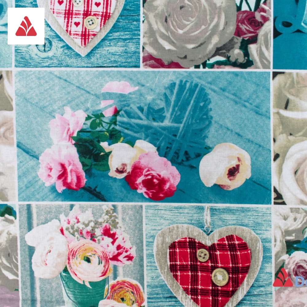 Stolnjak Štampa floral love