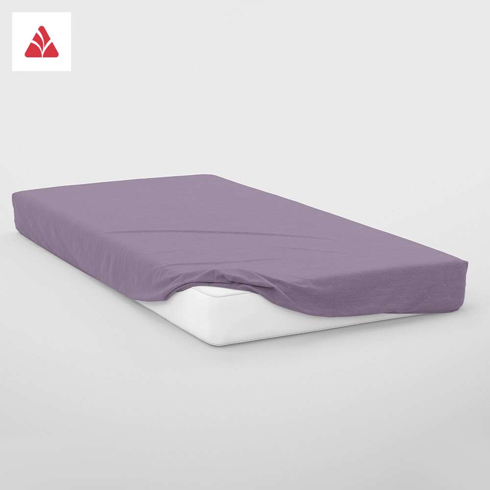 Dušečni čaršav žersej - lastiš ljubičasta