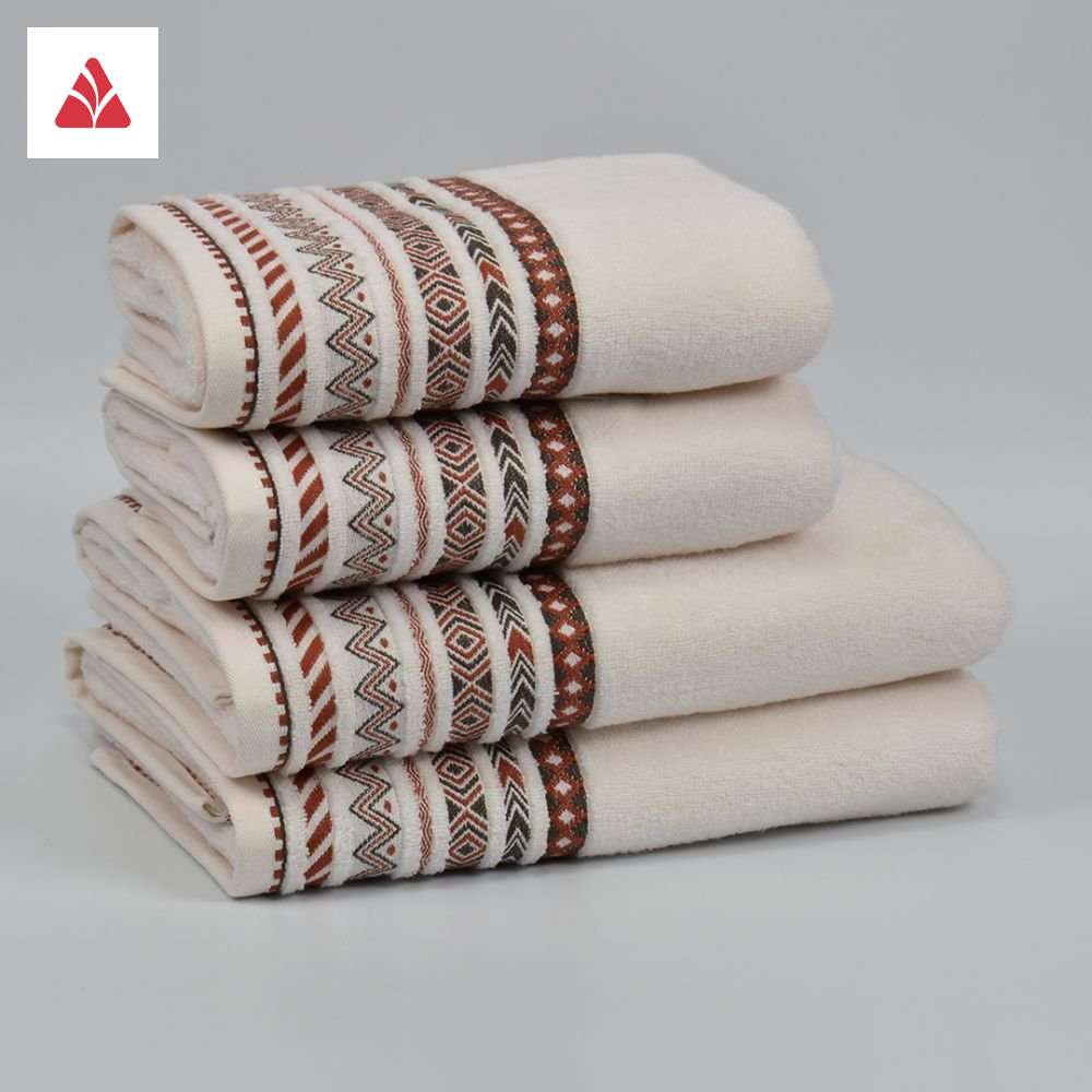 Peškir Folk mleko bela